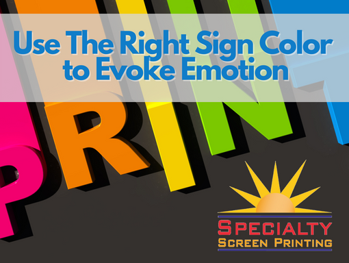 vivid type PRINT on black background use the right sign color to print specialty screen printing