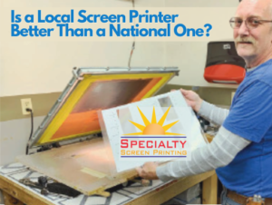 Industrial screen printer Ken Johnson promotes local printing for accuracy and convenience