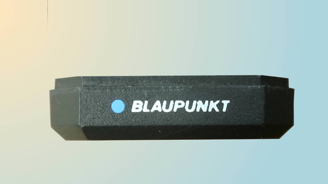 Blaupunkt injection molded part screen printed